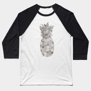 Zentangle Pineapple Baseball T-Shirt